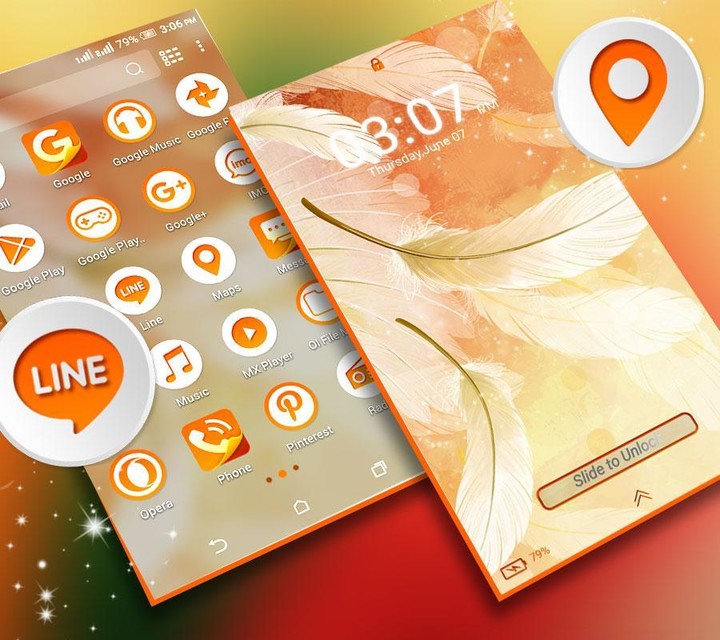 Feather Light Launcher Theme screenshot image 5_Popularmodapk.com