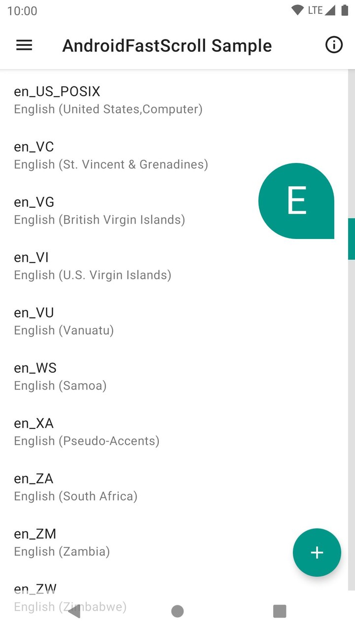 FastScroll Sample screenshot image 2_Popularmodapk.com