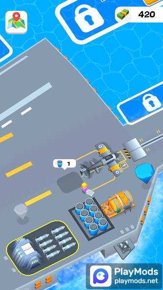 Idle Aircraft Carrier<span>(unlimited money)</span> screenshot image 1_Popularmodapk.com