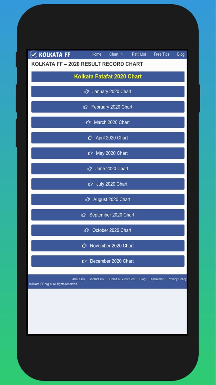 Kolkata FF - Kolkata Fatafat Result screenshot image 14_Popularmodapk.com