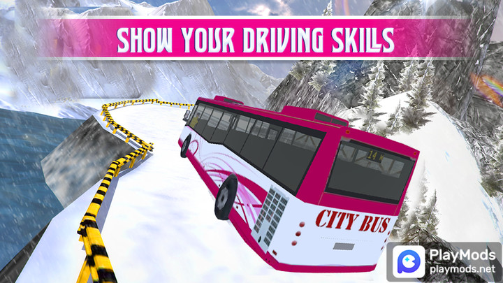 Pink Lady Snow Bus City Driver<span>(Unlimited money)</span> screenshot image 5_Popularmodapk.com