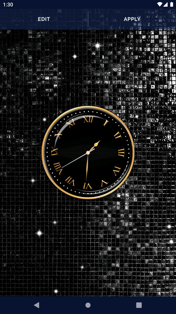 Black HD Clocks Live Wallpaper screenshot image 4_Popularmodapk.com