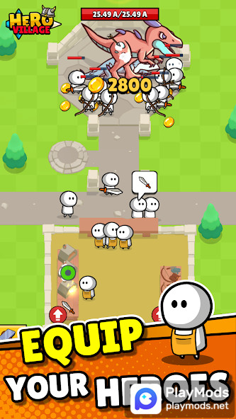 Hero Village – Idle RPG<span>(mod menu)</span> screenshot image 1_Popularmodapk.com
