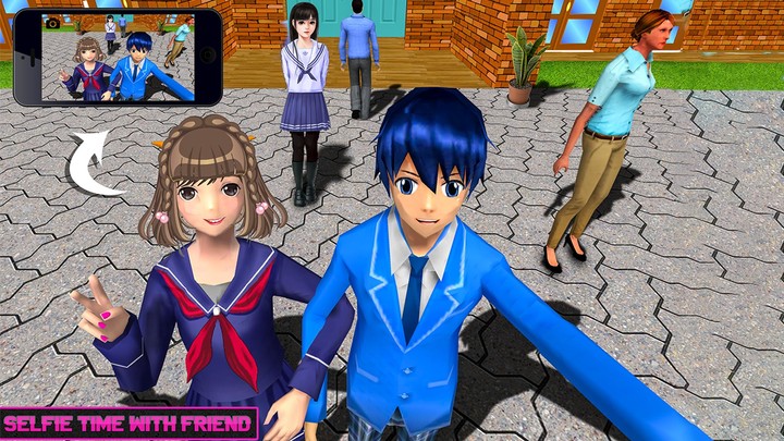 Virtual High School Life Sim screenshot image 3_Popularmodapk.com