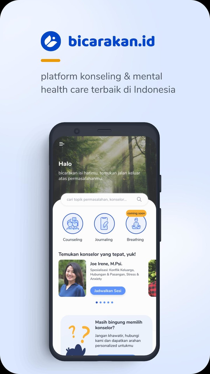 Bicarakan.id - Psikolog Online screenshot image 1_Popularmodapk.com