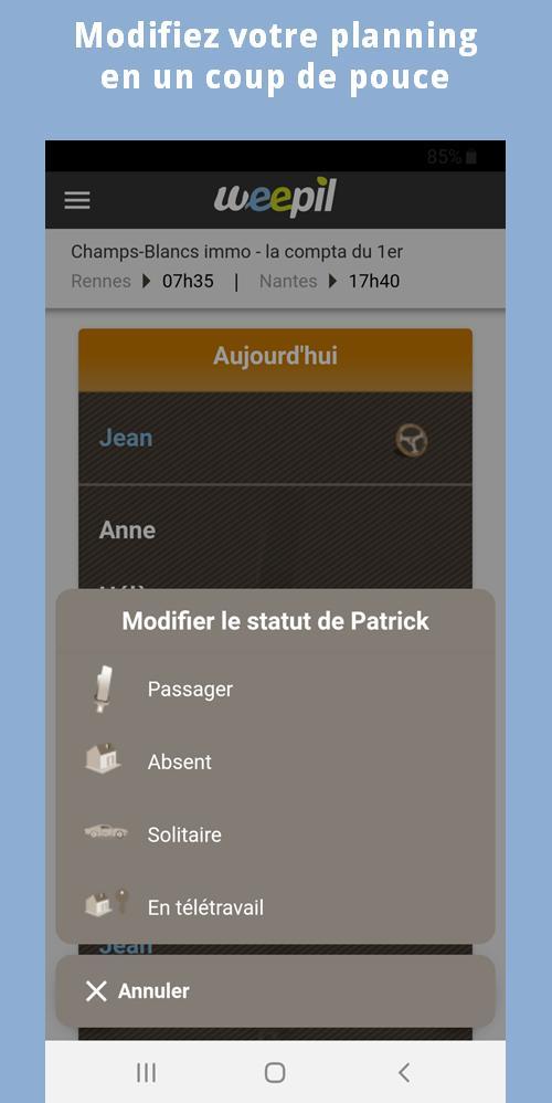 weepil – covoiturage domicile-travail screenshot image 3_Popularmodapk.com