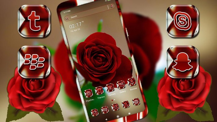 Red Rose Launcher Theme screenshot image 6_Popularmodapk.com