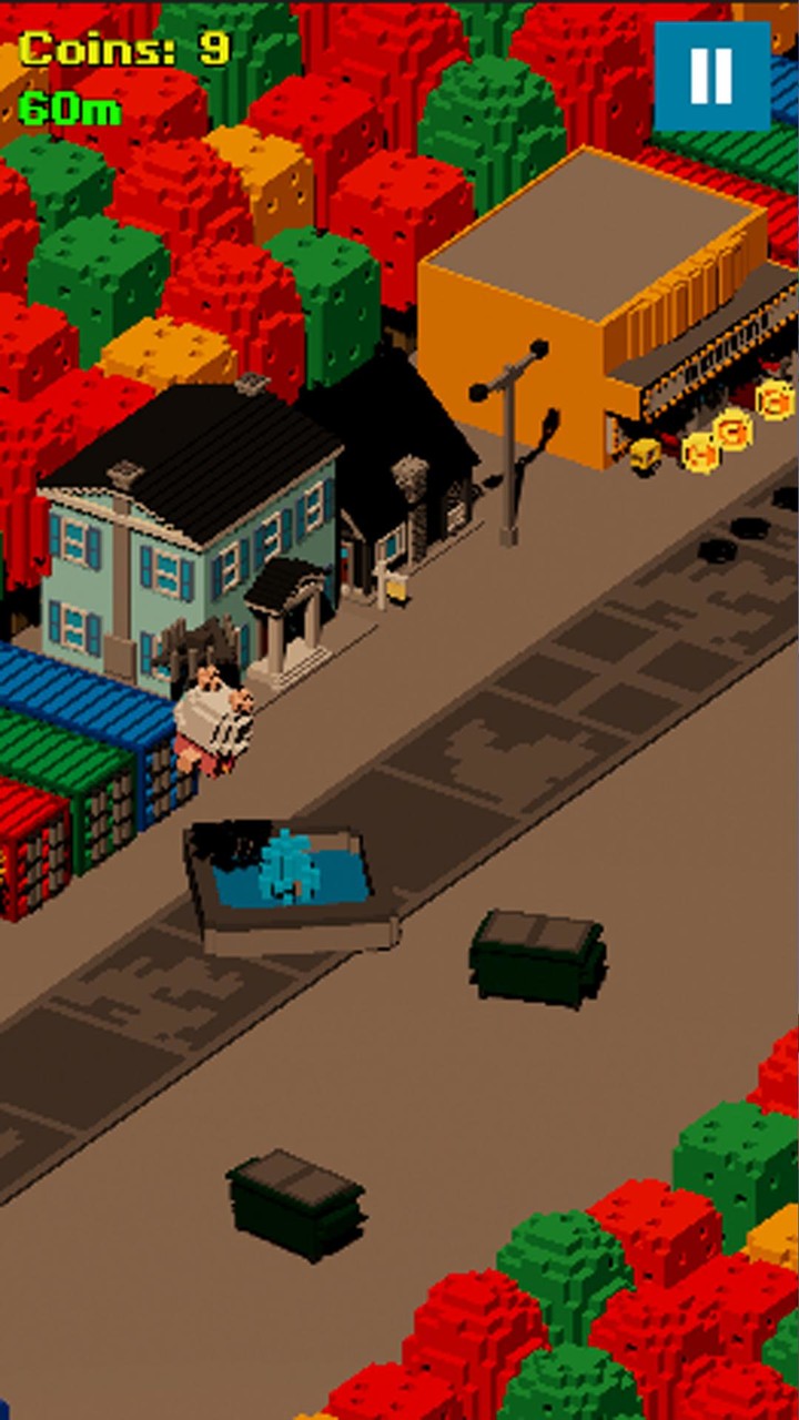 Blocky Runner screenshot image 3_Popularmodapk.com