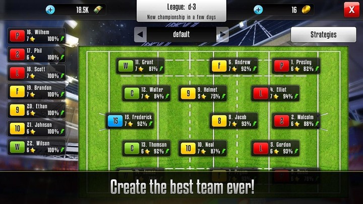 Rugby Manager screenshot image 2_Popularmodapk.com