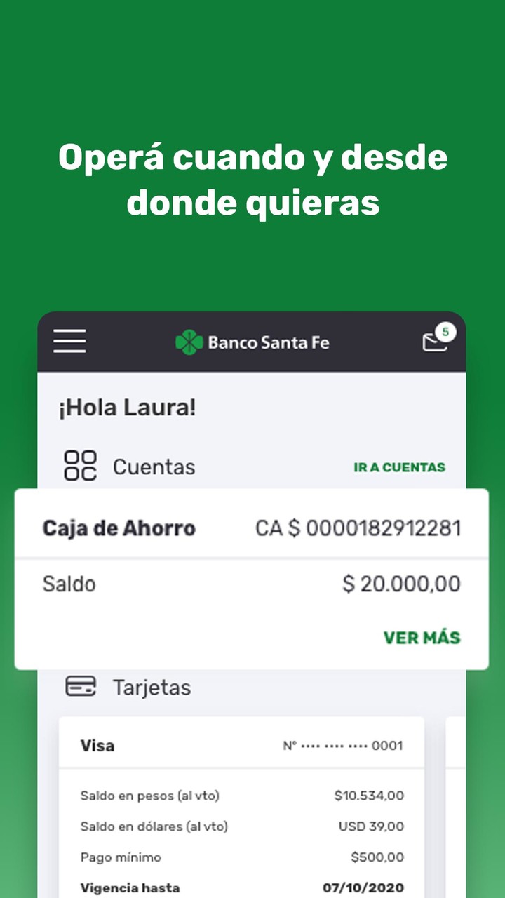 APP Banco Santa Fe screenshot image 3_Popularmodapk.com
