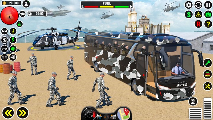 Bus Simulator Army Bus Driving screenshot image 2_Popularmodapk.com