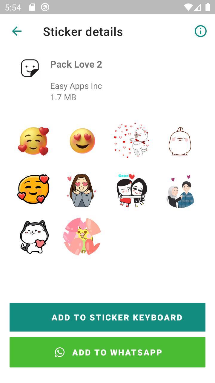 Animated WAStickerApps Love screenshot image 3_Popularmodapk.com