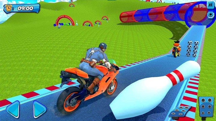 Superhero Bike Stunt Games 3D screenshot image 3_Popularmodapk.com