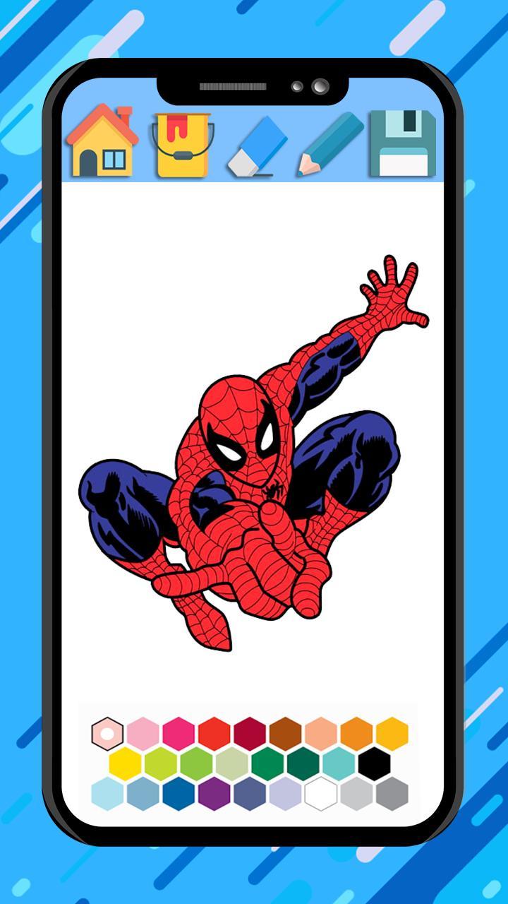 Spider super hero coloring man screenshot image 2_Popularmodapk.com