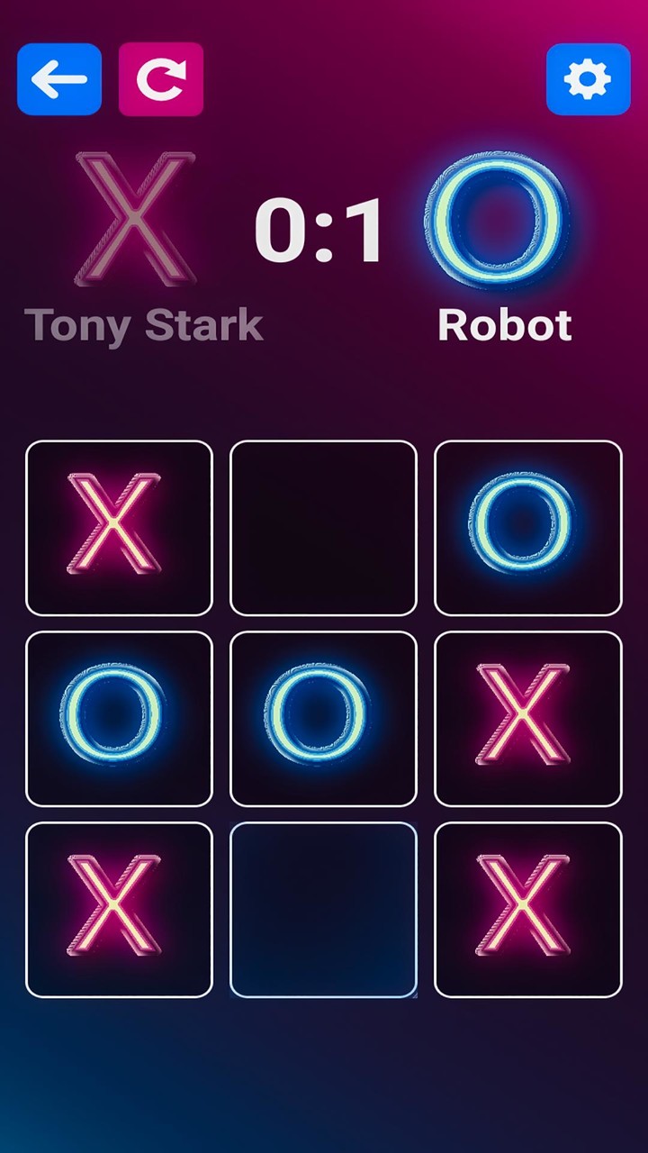 Tic Tac Toe Glow - Puzzle Game screenshot image 5_Popularmodapk.com