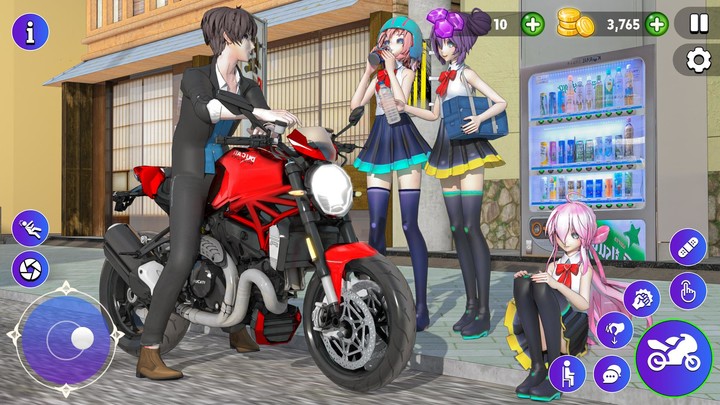 High School Love Sim Life Game screenshot image 3_Popularmodapk.com