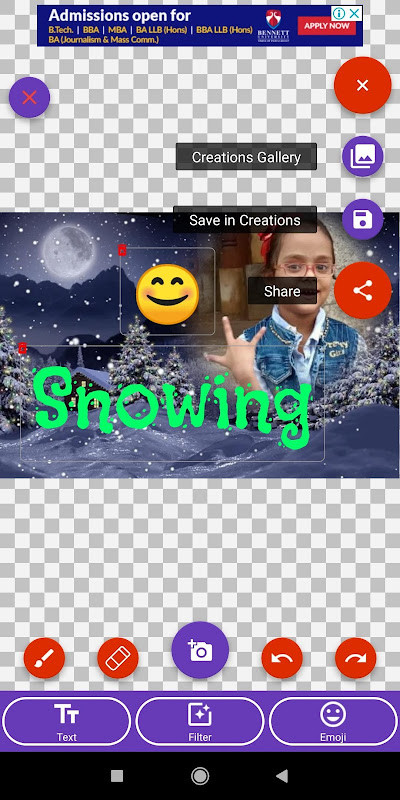 Snowfall Photo Frames Editor: DP, Quotes, Greeting screenshot image 16_Popularmodapk.com