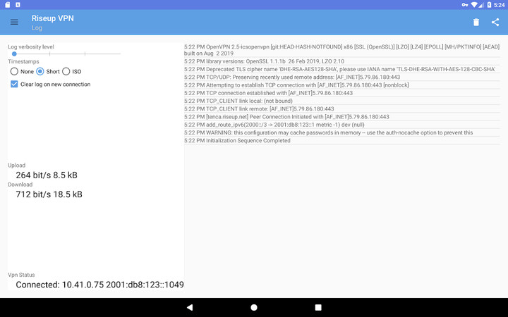 RiseupVPN screenshot image 5_Popularmodapk.com