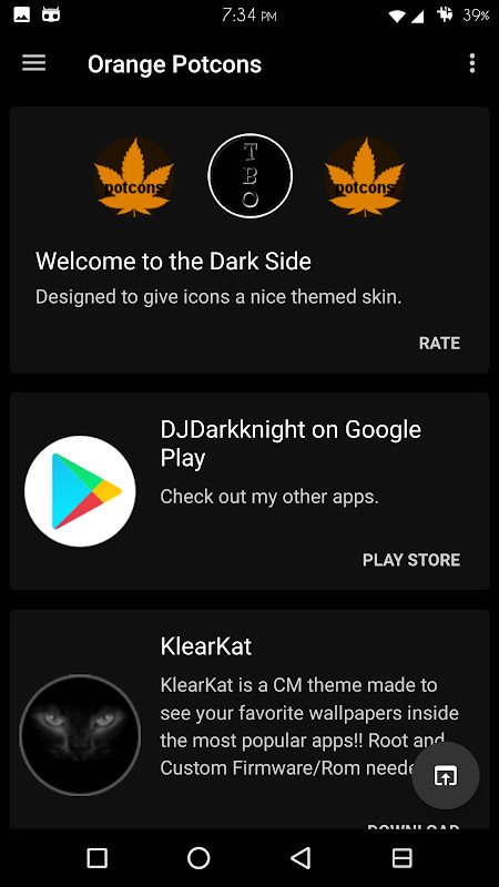 Orange Potcons Icon Skins screenshot image 1_Popularmodapk.com