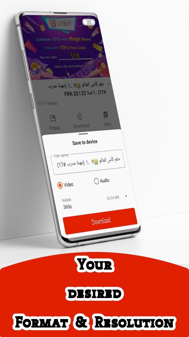 Tube mp4 & mp3 downloader screenshot image 1_Popularmodapk.com
