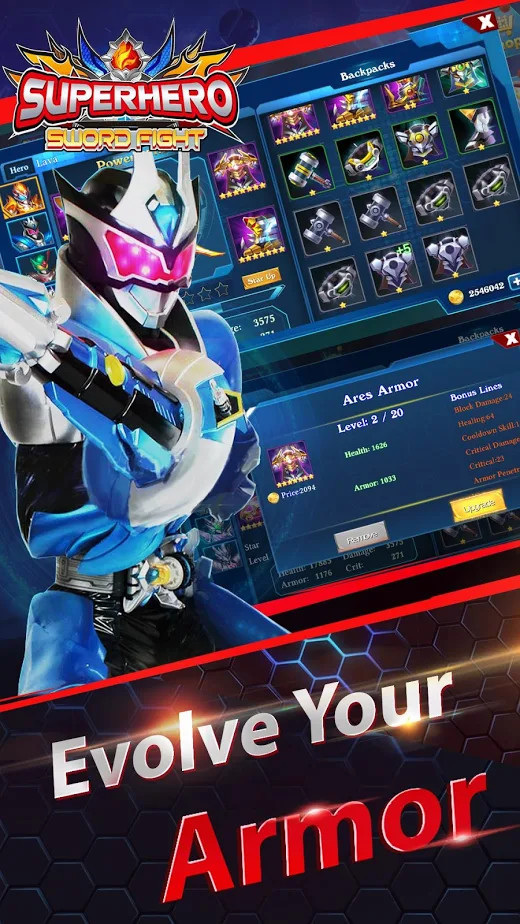 Superheroes Fight: Sword Battle(Mod Menu) screenshot image 3_Popularmodapk.com