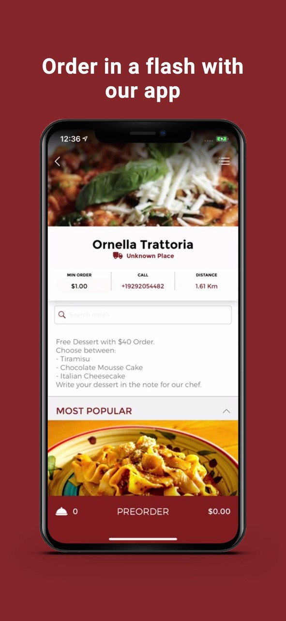 Ornella Trattoria screenshot image 2_Popularmodapk.com