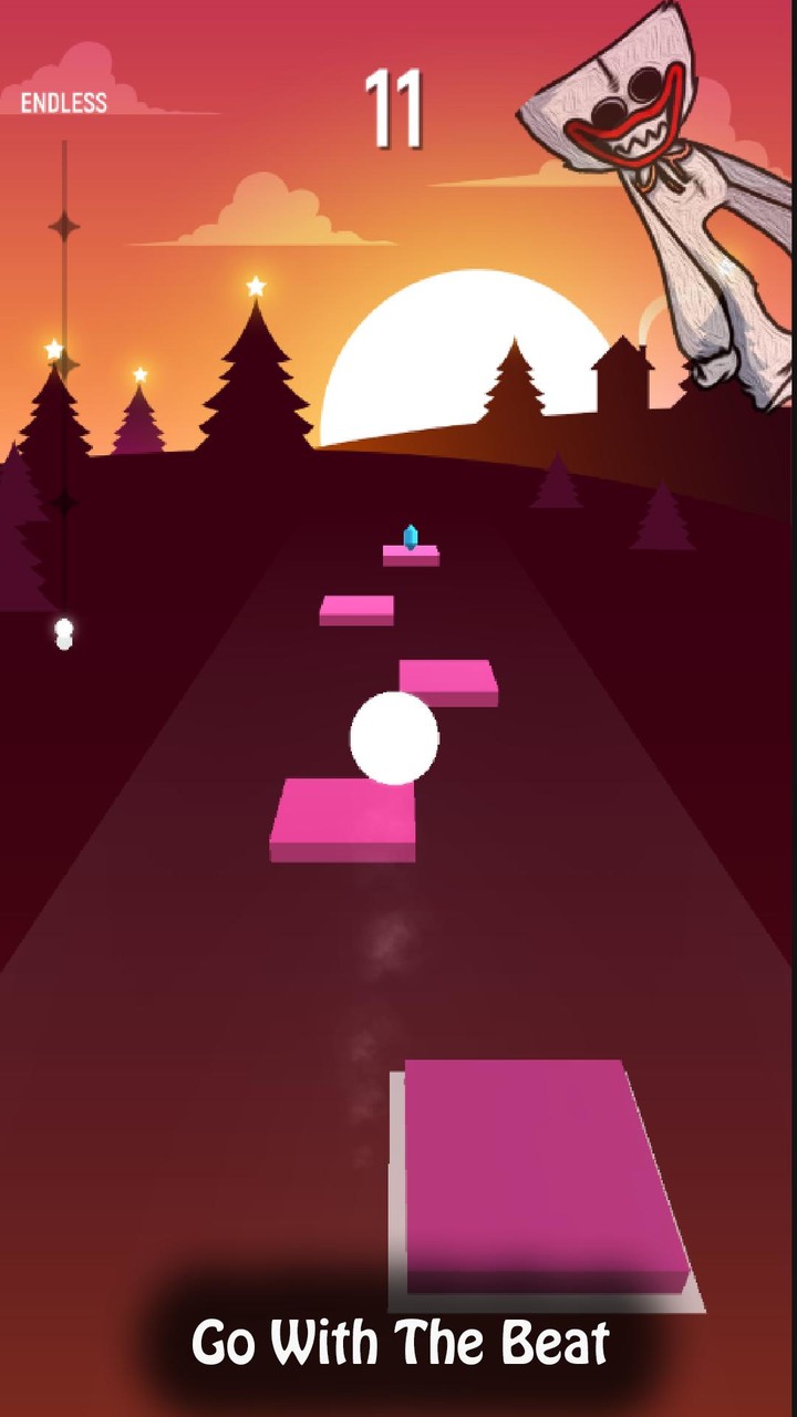 Ball Hop Tiles: Huggy Wuggy screenshot image 4_Popularmodapk.com