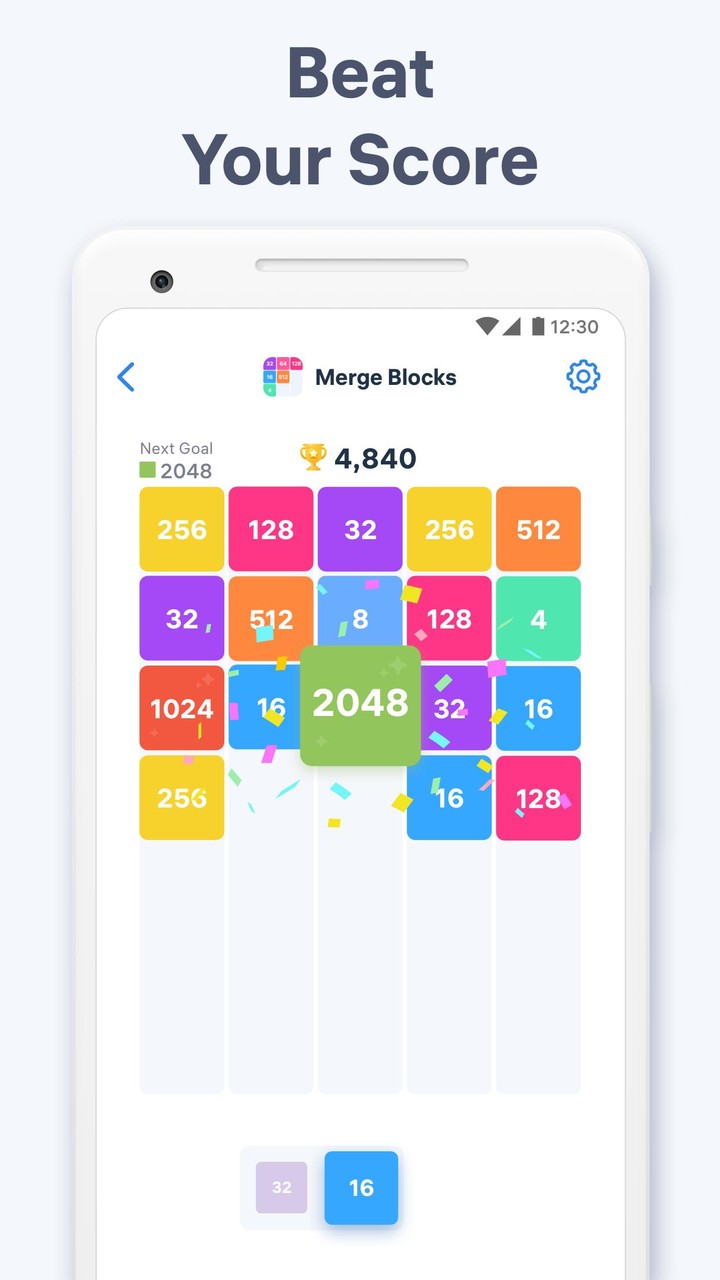 Merge Blocks - number game screenshot image 2_Popularmodapk.com