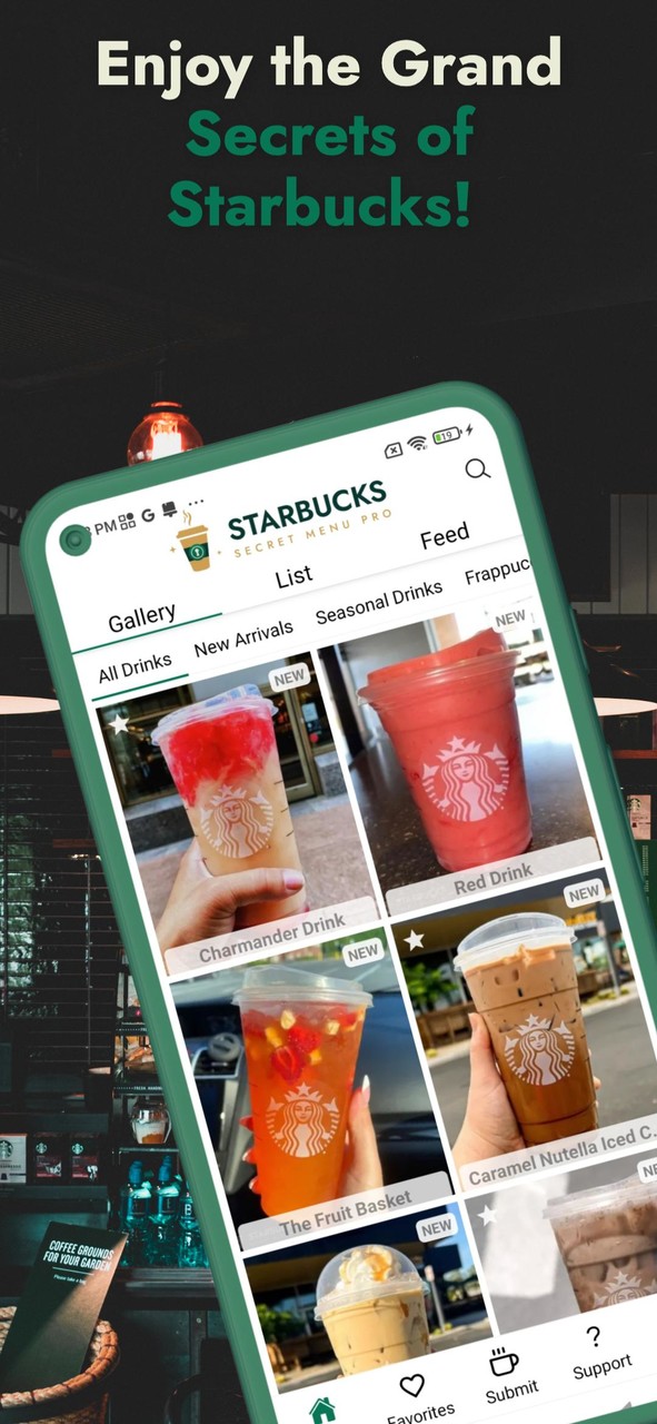 Starbucks Secret Menu: Drinks screenshot image 1_Popularmodapk.com