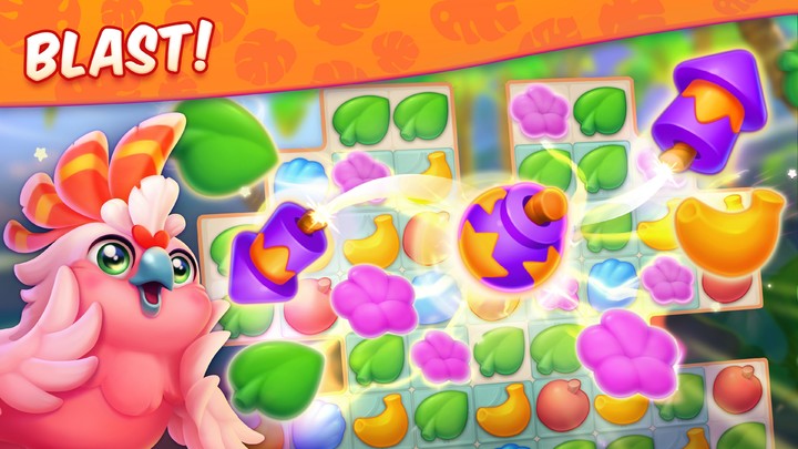 Tropicmania: Match 3 and Gems screenshot image 1_Popularmodapk.com