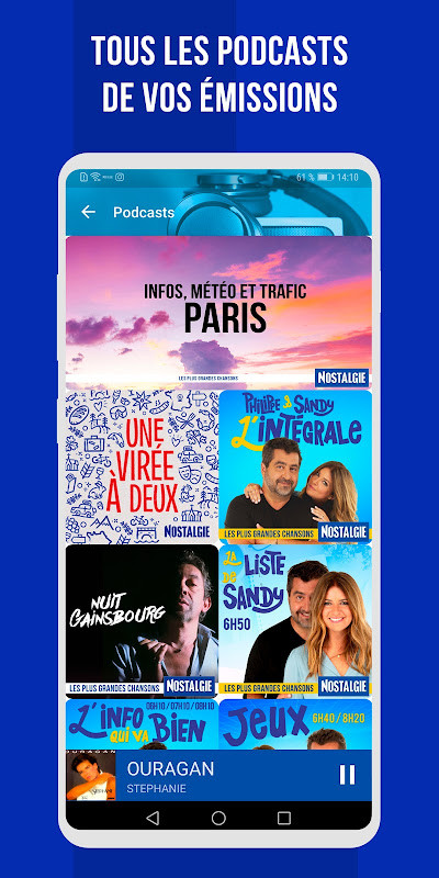 Nostalgie : Radio, Podcasts screenshot image 5_Popularmodapk.com
