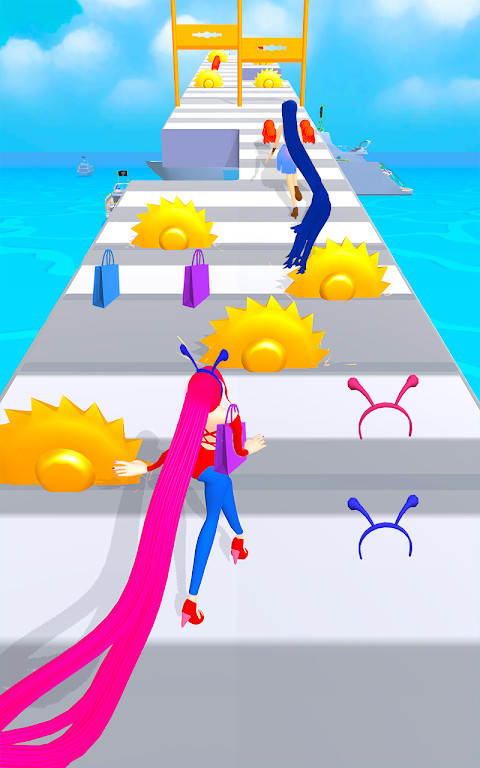 Hair Long Challenge 3D screenshot image 3_Popularmodapk.com