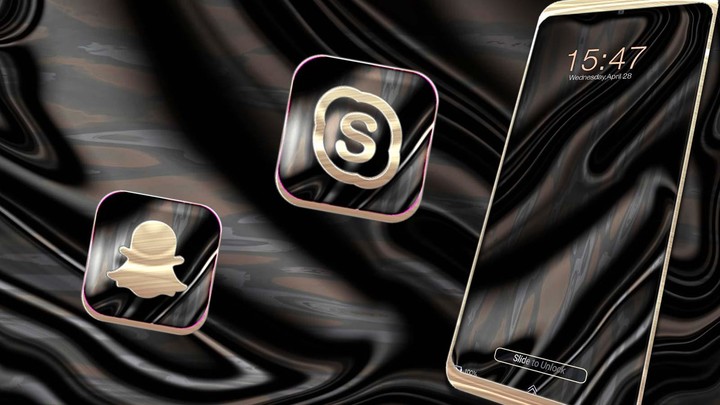 Metal Silk Pattern Theme screenshot image 2_Popularmodapk.com