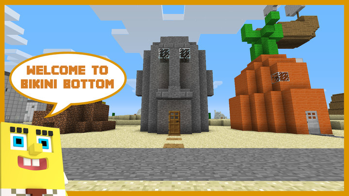 Bikini Bottom and Pineapple House Map MCPE screenshot image 3_Popularmodapk.com