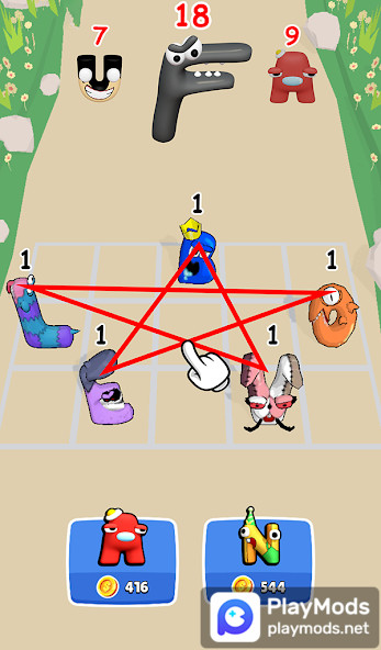 Alphabet Merge: Monster Master<span>(Unlimited money)</span> screenshot image 2_Popularmodapk.com