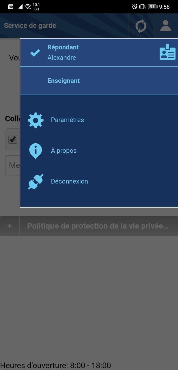 Pluriportail  Service de garde screenshot image 2_Popularmodapk.com
