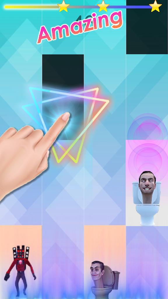 Toilet: Piano Tiles screenshot image 2_Popularmodapk.com