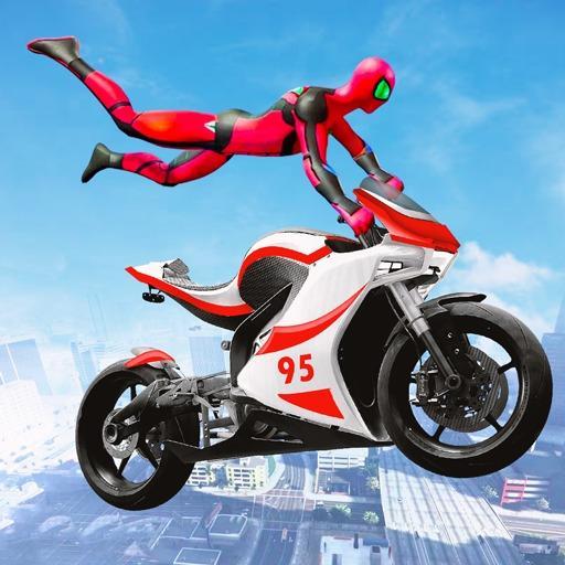Superhero Bike Stunt Racing 3D screenshot image 1_Popularmodapk.com