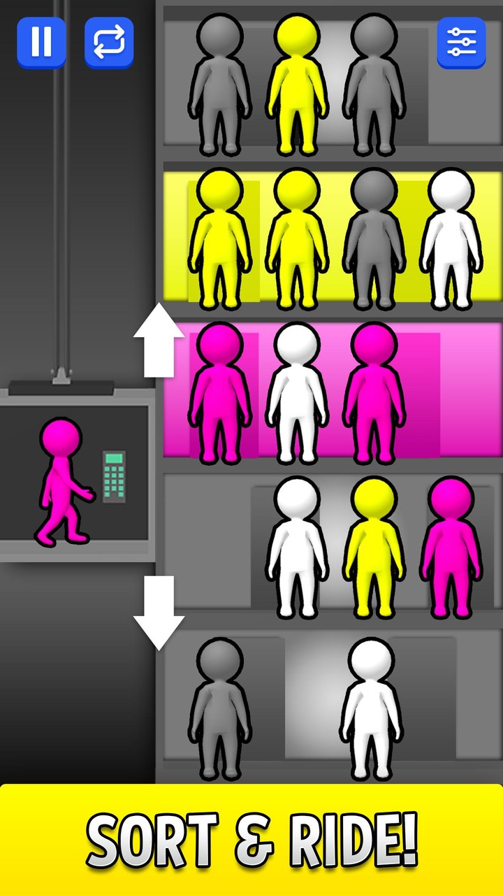 Elevator Sort screenshot image 1_Popularmodapk.com