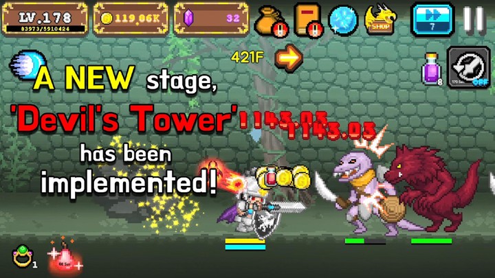 Tap Knight : Dragon's Attack screenshot image 1_Popularmodapk.com