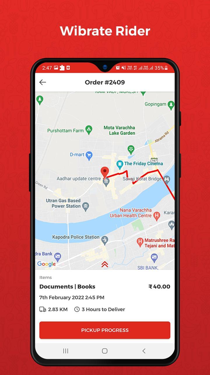 Wibrate Rider-Delivery app screenshot image 1_Popularmodapk.com