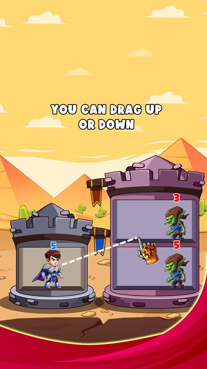 Hero Tower Wars Puzzle screenshot image 1_Popularmodapk.com