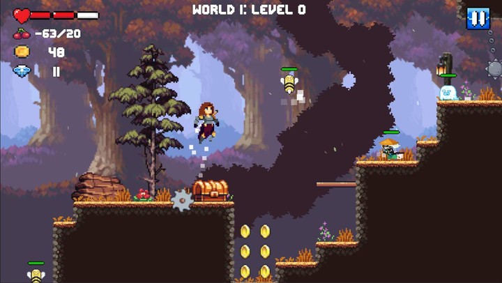 Cherry Knight : 2D Platformer screenshot image 4_Popularmodapk.com