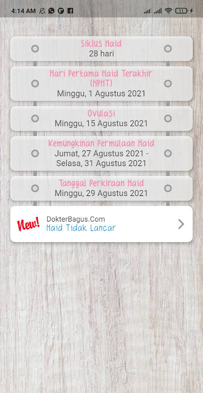 Kalkulator Haid dan Ovulasi screenshot image 4_Popularmodapk.com