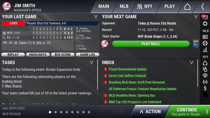 OOTP Baseball Go 23 screenshot image 3_Popularmodapk.com