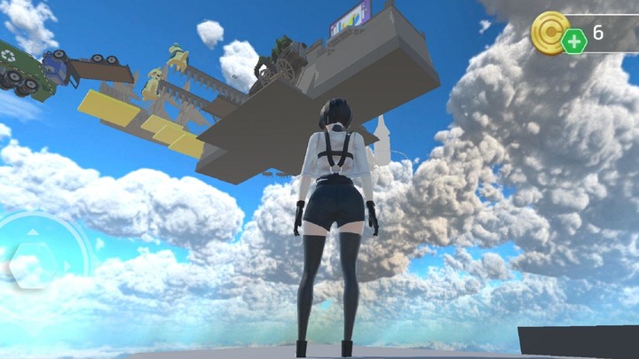 Girl runner jump up to heaven! screenshot image 3_Popularmodapk.com