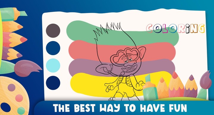 Trolls World Tour Coloring screenshot image 3_Popularmodapk.com