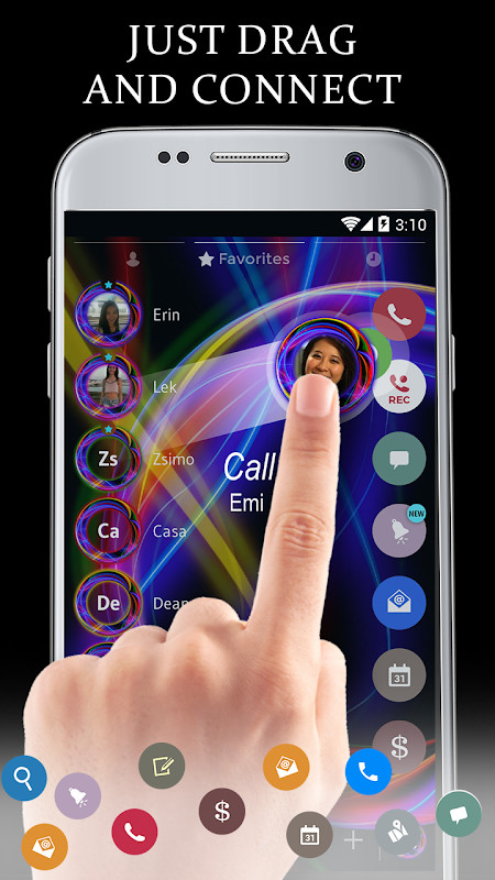 Theme Dialer Neon Abstract screenshot image 2_Popularmodapk.com