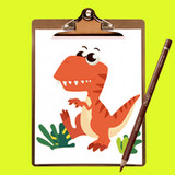 Cómo dibujar dinosaurios1.3_Popularmodapk.com