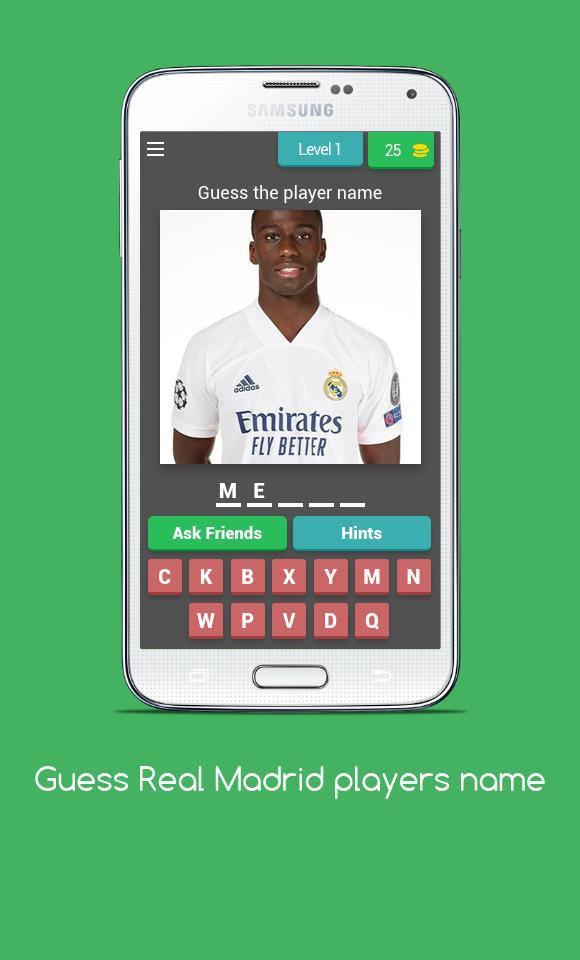 Guess Real Madrid players name quiz screenshot image 7_Popularmodapk.com